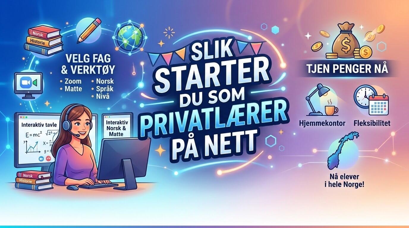 Slik starter du som privatlærer på nett